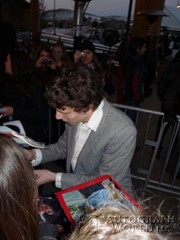 signing photo