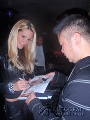 signing photo