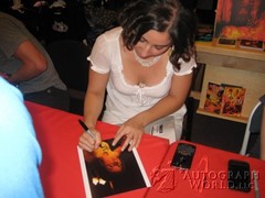 signing photo