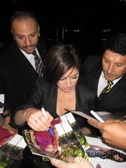 signing photo