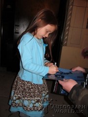 signing photo