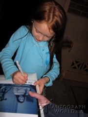 signing photo
