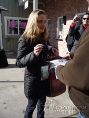 signing photo