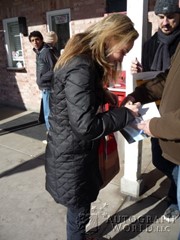 signing photo
