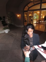 signing photo