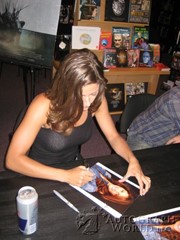 signing photo