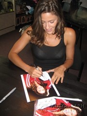 signing photo