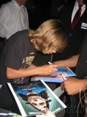 signing photo