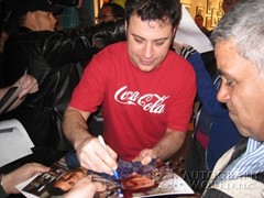 signing photo