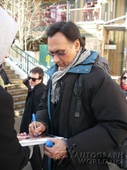 signing photo