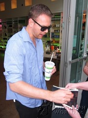signing photo
