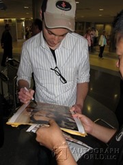 signing photo