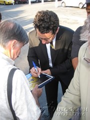 signing photo