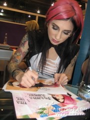 signing photo
