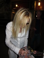 signing photo