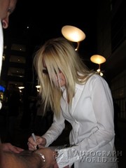 signing photo