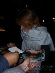 signing photo