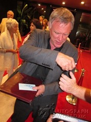 signing photo
