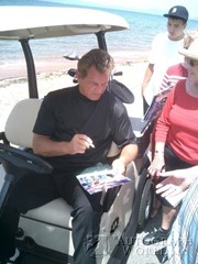 signing photo