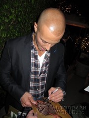 signing photo