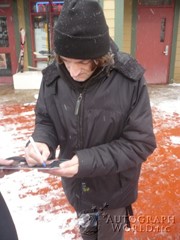signing photo