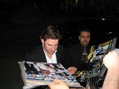signing photo