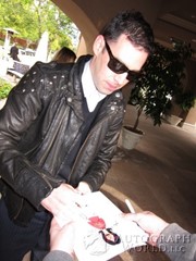 signing photo