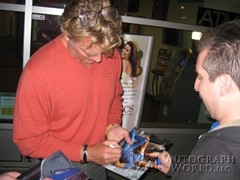 signing photo