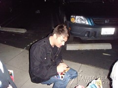 signing photo