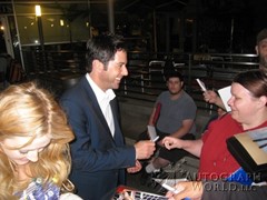 signing photo