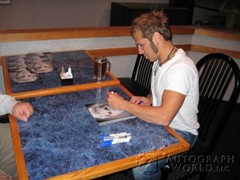 signing photo