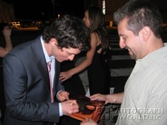 signing photo