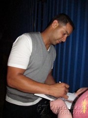 signing photo