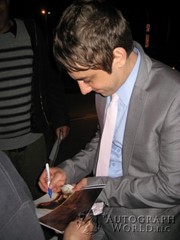 signing photo