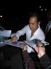 signing photo