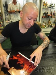 signing photo