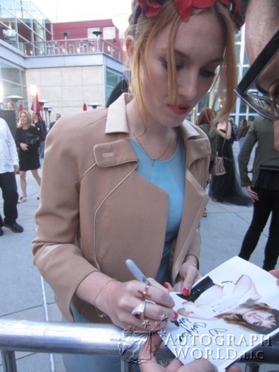 Josephine De La Baume autograph