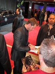 signing photo