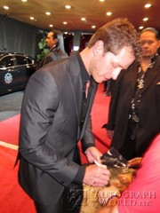 signing photo