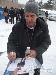signing photo