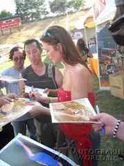 signing photo