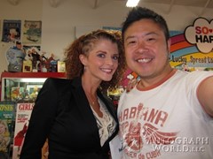 signing photo