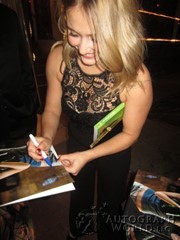 signing photo