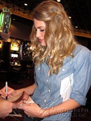 signing photo