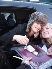 signing photo