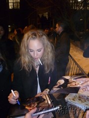 signing photo