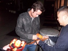 signing photo