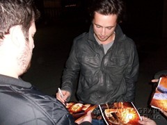 signing photo