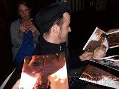 signing photo