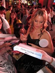 signing photo